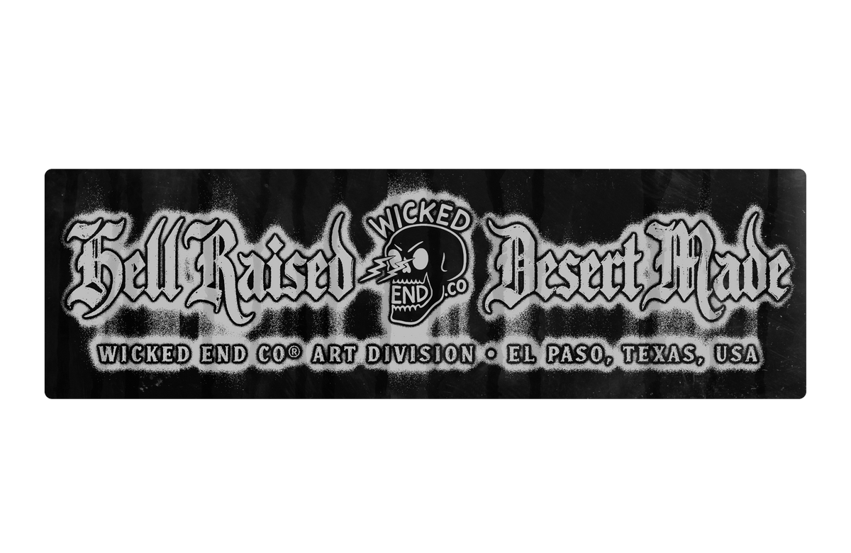 Hell Raised, Desert Made bumper sticker, Grave Goods set