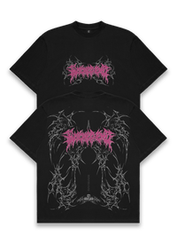 Nexus heavyweight graphic tee, screenprinted in El Paso, Wicked End