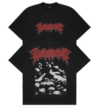 Bed of Bones heavyweight graphic tee, screenprinted in El Paso, Wicked End