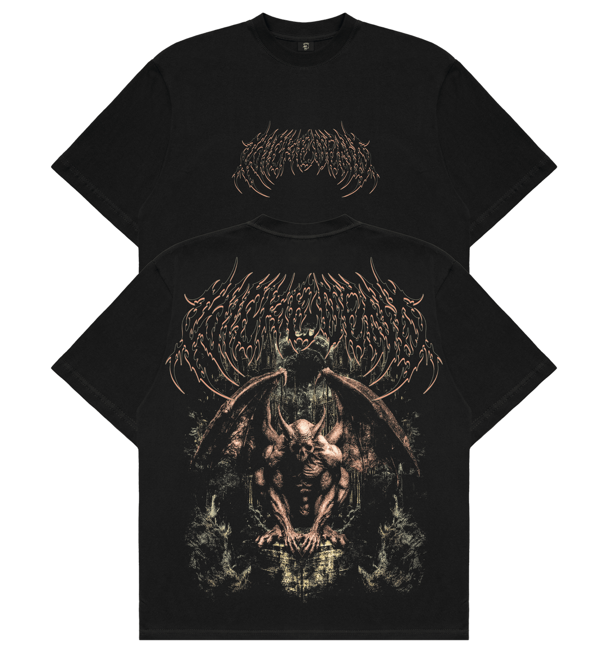 Wretched heavyweight graphic tee, screenprinted in El Paso, Wicked End