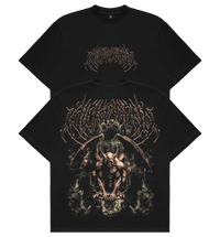 Wretched heavyweight graphic tee, screenprinted in El Paso, Wicked End