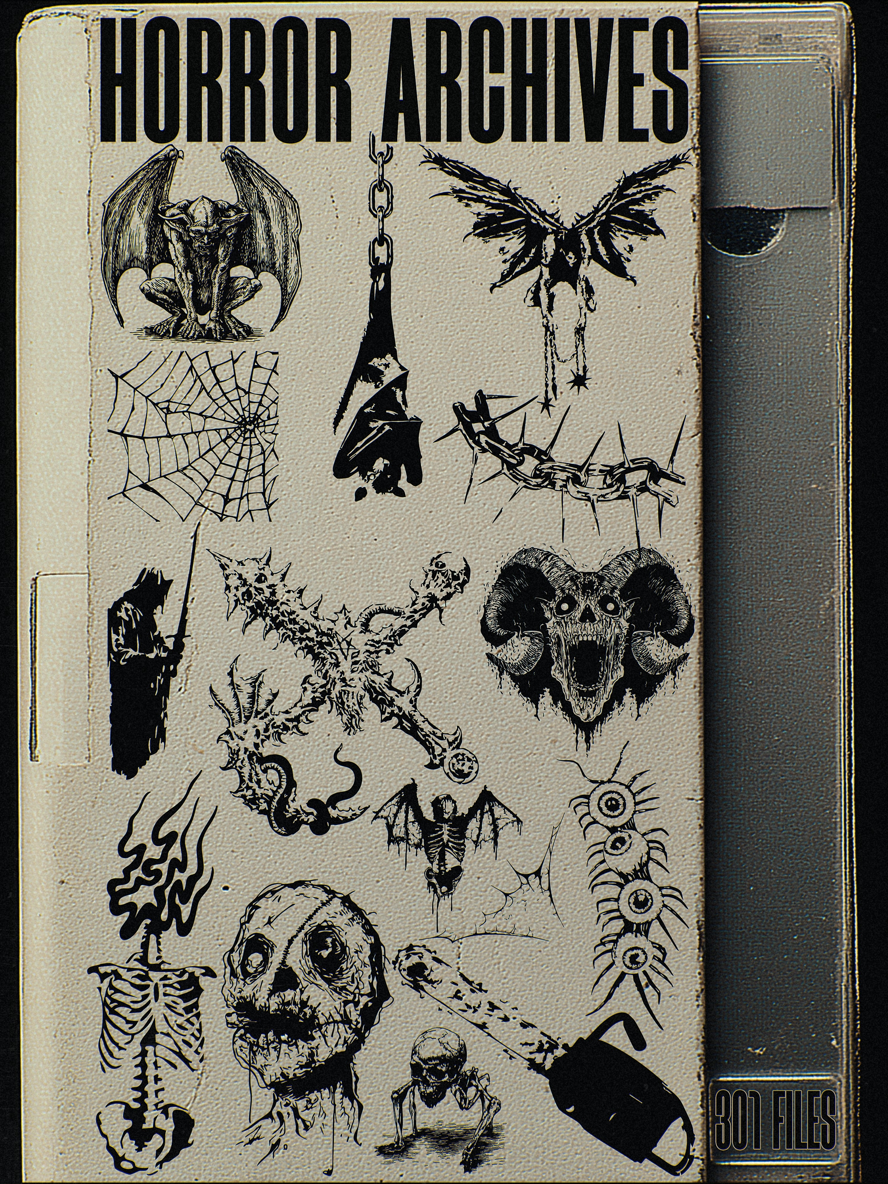 Horror Archives Vector Pack