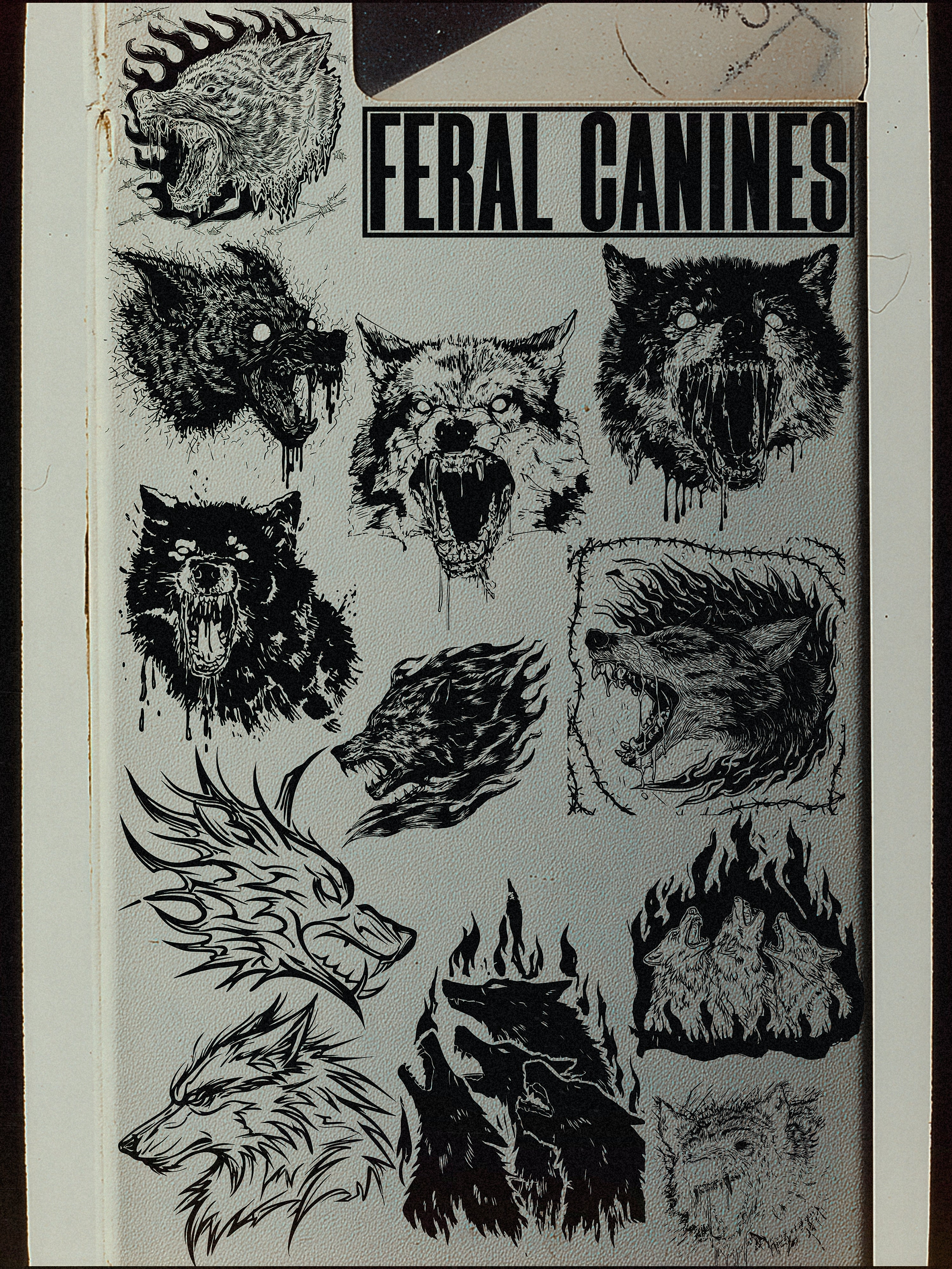 Feral Canines Vector Pack