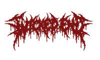 Wicked End drop logo die-cut sticker, Red
