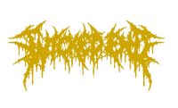 Wicked End drop logo die-cut sticker, Yellow