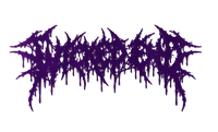Wicked End drop logo die-cut sticker, Purple