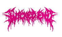 Wicked End drop logo die-cut sticker, Pink