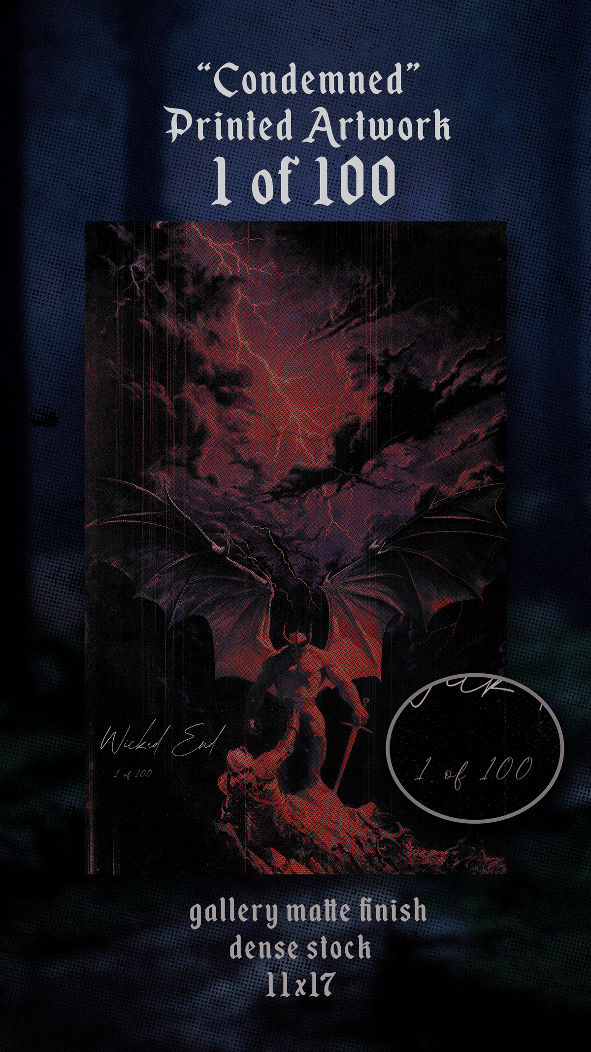 Printed Matte Artwork — "Condemned" — Limited 1 of 100